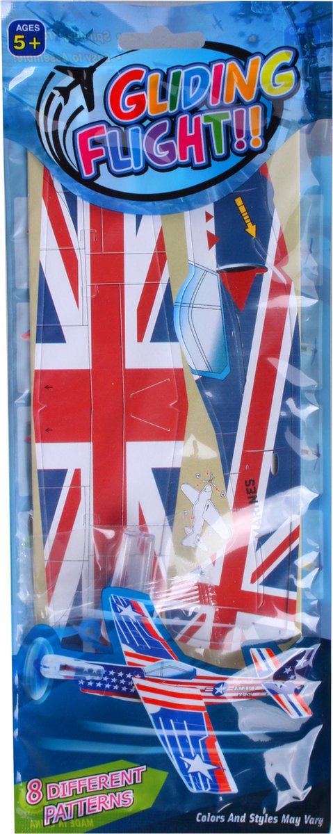 Toi-toys Werpvliegtuig Engeland 29 X 12 Cm Foam Rood 4-delig