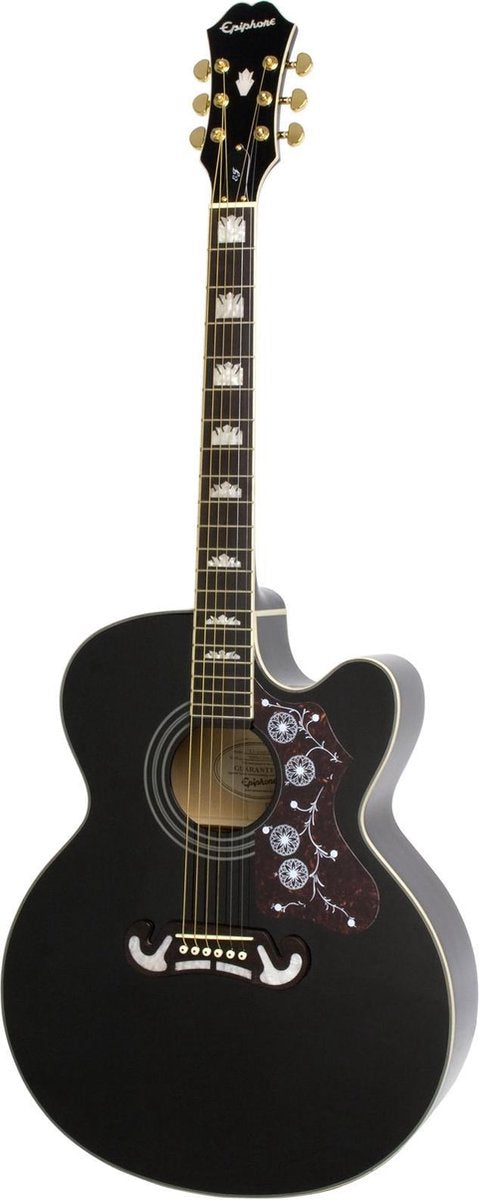 Epiphone EJ-200SCE (Black)