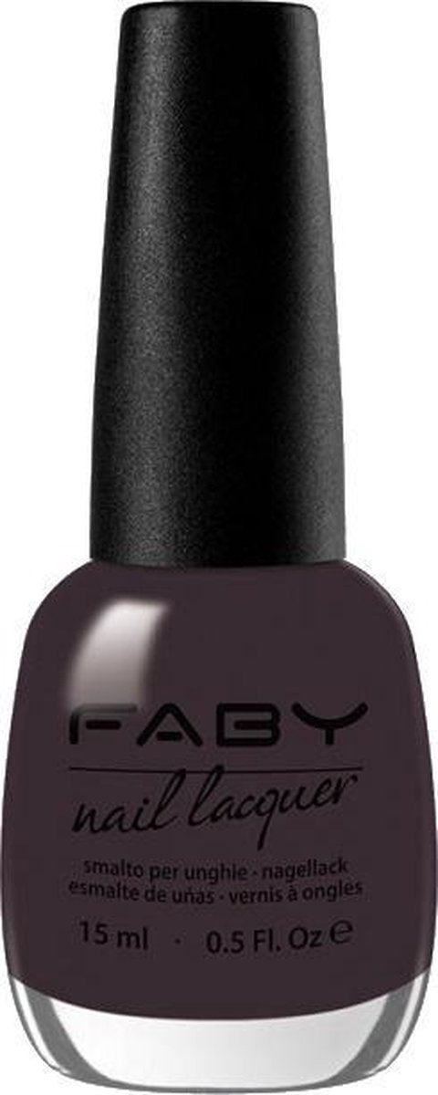 Faby Nagellak My Self Dames 15 Ml Vegan Bruinpaars