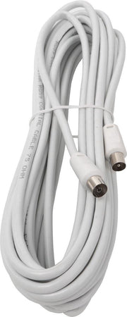 Coax Kabel - Igia Crito - 8 Meter - Rechte Connectoren - Wit
