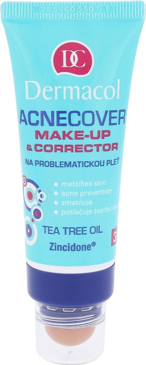 Dermacol - Acnecover Make-Up with problematic skin corrector 30 ml + 3 g odstín č. 3 -