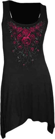 Spiral Direct Lange top -XXL- BLOOD ROSE Zwart