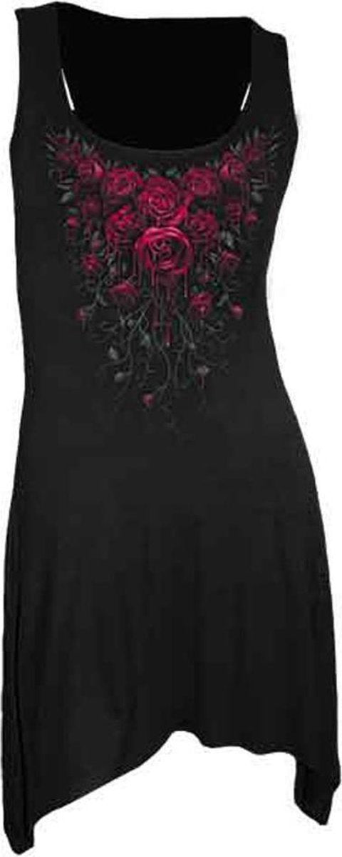 Spiral Direct Lange top -XXL- BLOOD ROSE Zwart