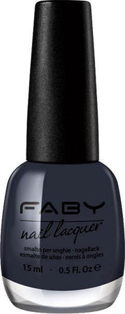 Faby Nagellak Fearless Dames 15 Ml Vegan Donkergrijs