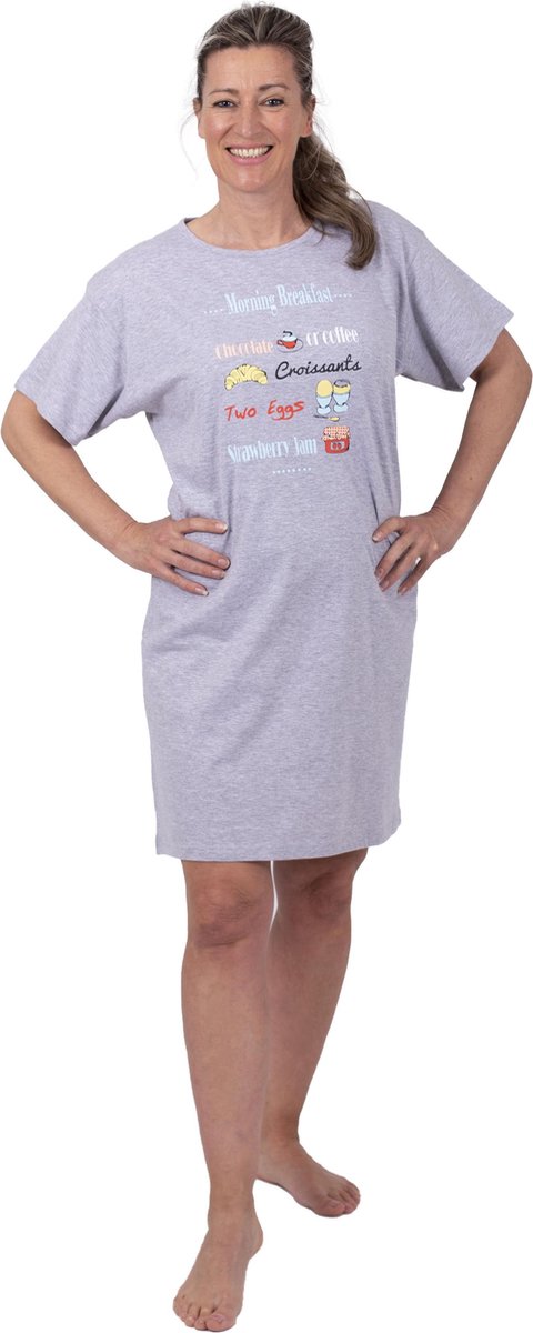 Nachthemd Morning Breakfast - Big Shirt - Maat L