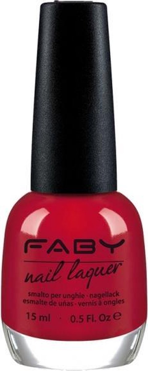 Faby Nagellak Chili Potion Dames 15 Ml Vegan Donkerrood