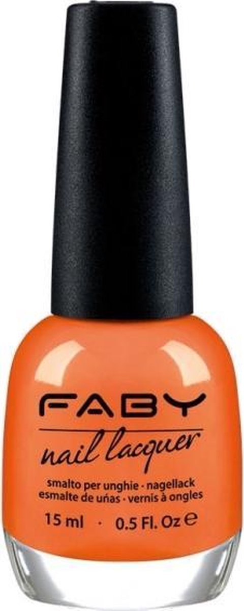 Faby Nagellak Keep On The Sunny Side Dames 15 Ml Vegan Oranje