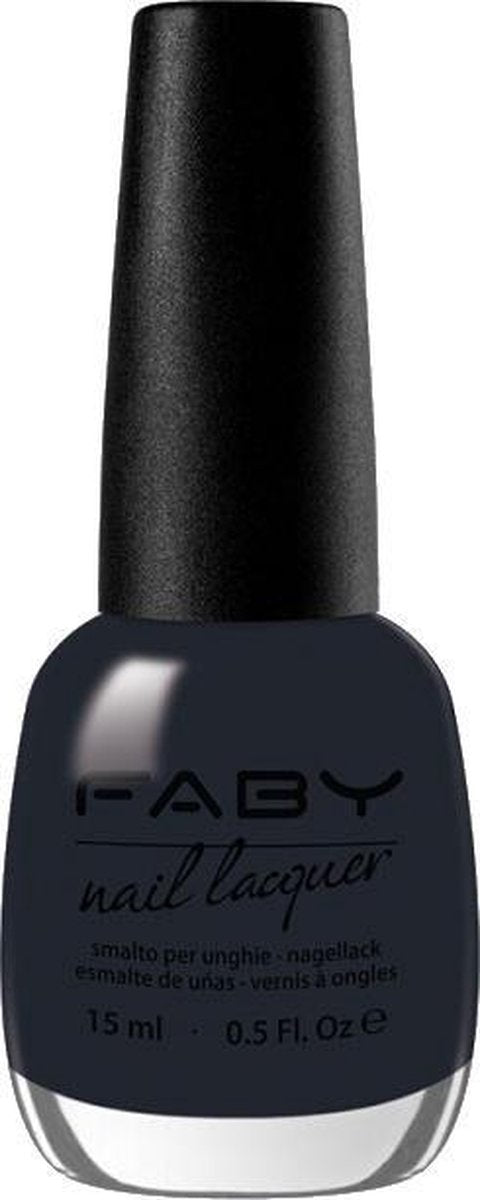 Faby Nagellak My Darkness Dames 15 Ml Vegan Donkerblauw