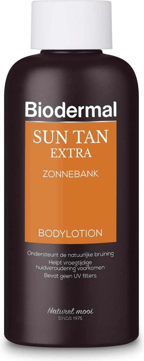 Biodermal Sun Tan Extra zonnebankcreme -  Ondersteunt het natuurlijke bruiningsproces - 200 ml
