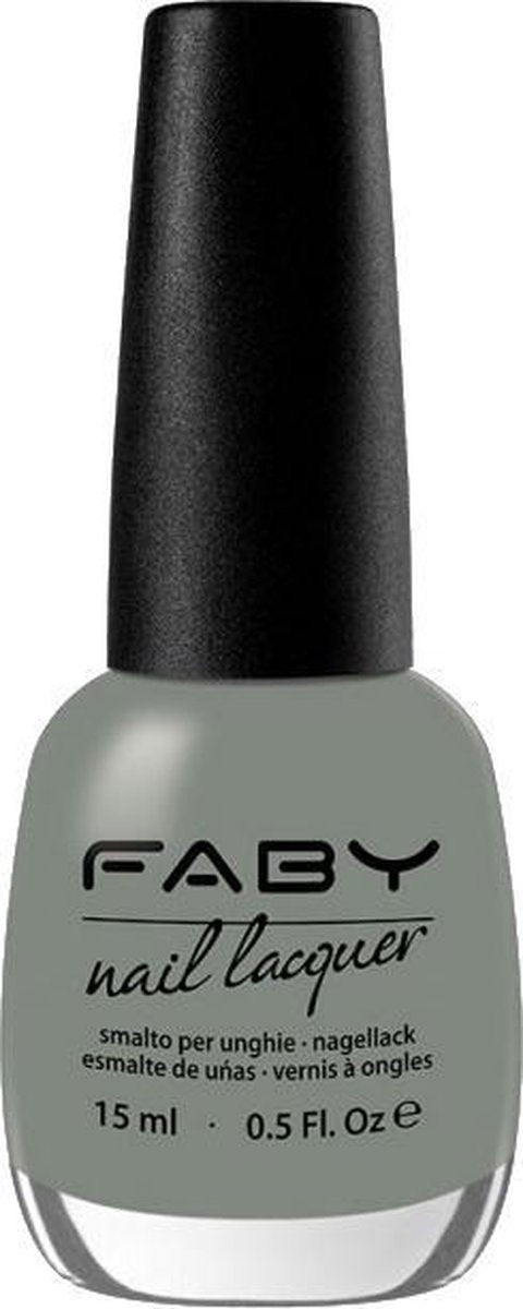 Faby Nagellak The Fairest Dames 15 Ml Vegan Grijsgroen