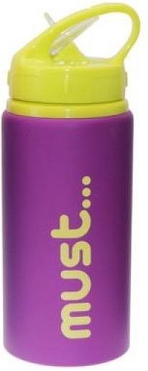 Diakakis Drinkfles Must Unisex Aluminium 500 Ml Paars/geel