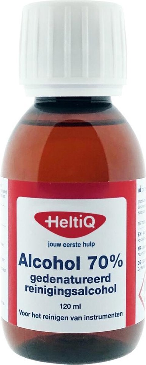 6x Heltiq Alcohol 70% 120 ml