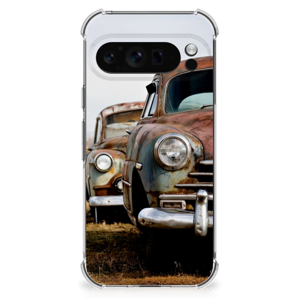 Google Pixel 9 Pro XL Anti-shock Hoesje met foto Vintage Auto