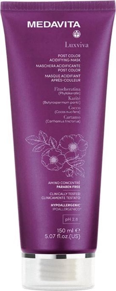 Medavita Masker Luxviva Post Color Acidifying Mask