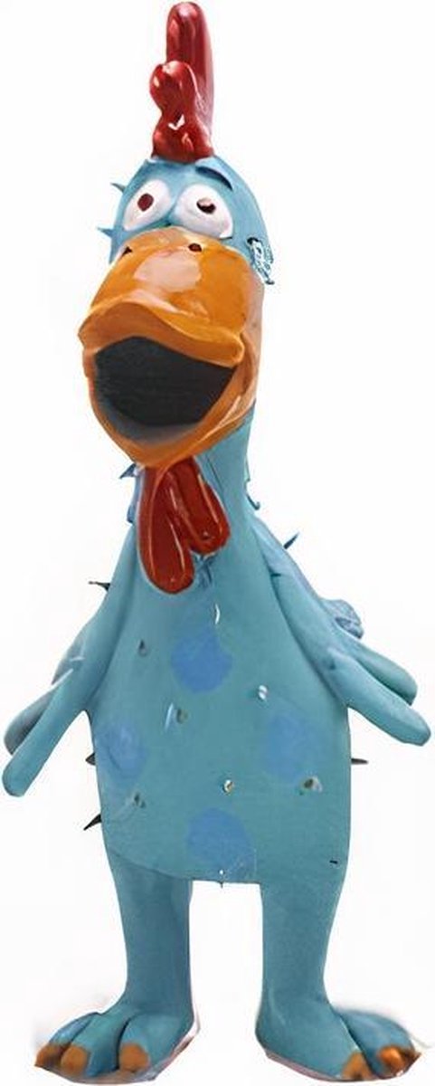 M-pets Piepspeelgoed Kip Roxane 10 X 10 X 26 Cm Latex Blauw