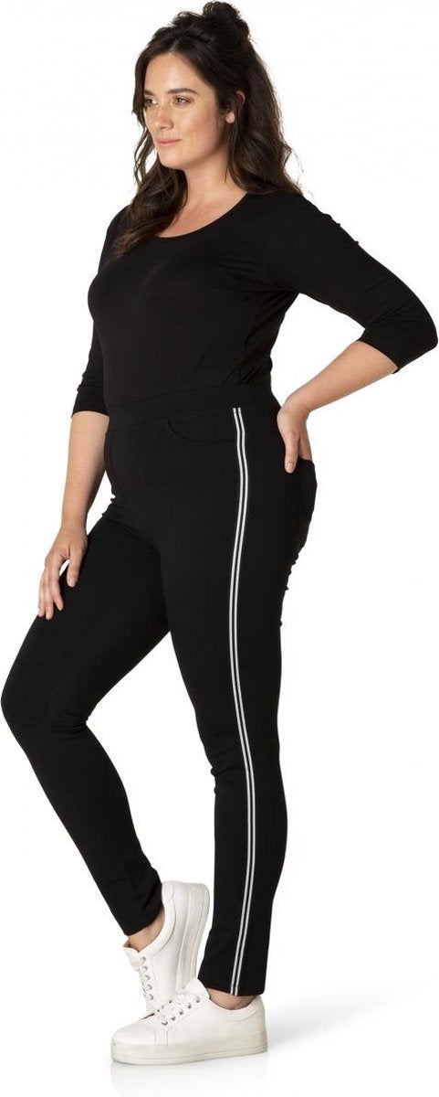 YESTA Arnika Tregging - Black/Ecru - maat 5(58/60)