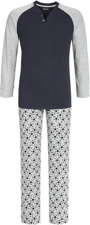 Ringella heren pyjama lange mouw - 7541204P - katoen - 52