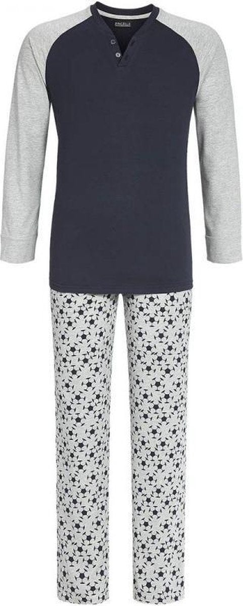 Ringella heren pyjama lange mouw - 7541204P - katoen - 52