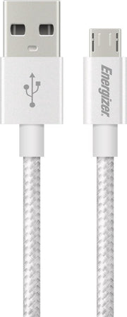 Energizer Metallic Micro Usb-kabel 120 Cm Wit