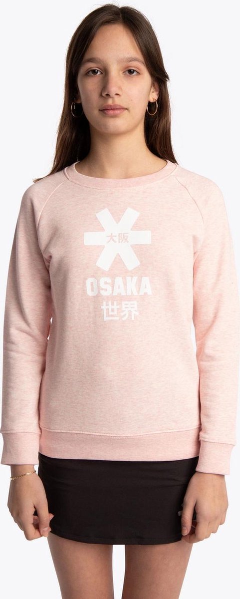 Deshi Sweater White Star Cream Heather Pink