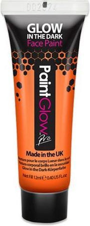 Paintglow schmink glow in the dark oranje 12 ml
