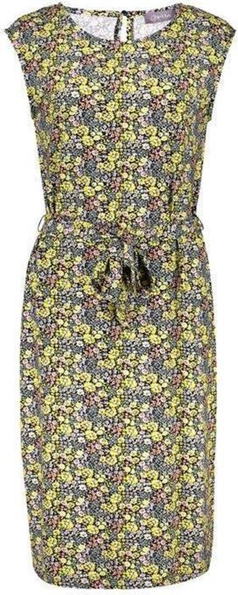 Geisha Jurk Sleeveless Yellow Flowers XXL