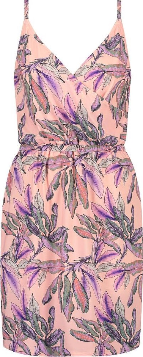 Beachlife Tropical Blush V-hals strandjurkje Dames - Maat XL