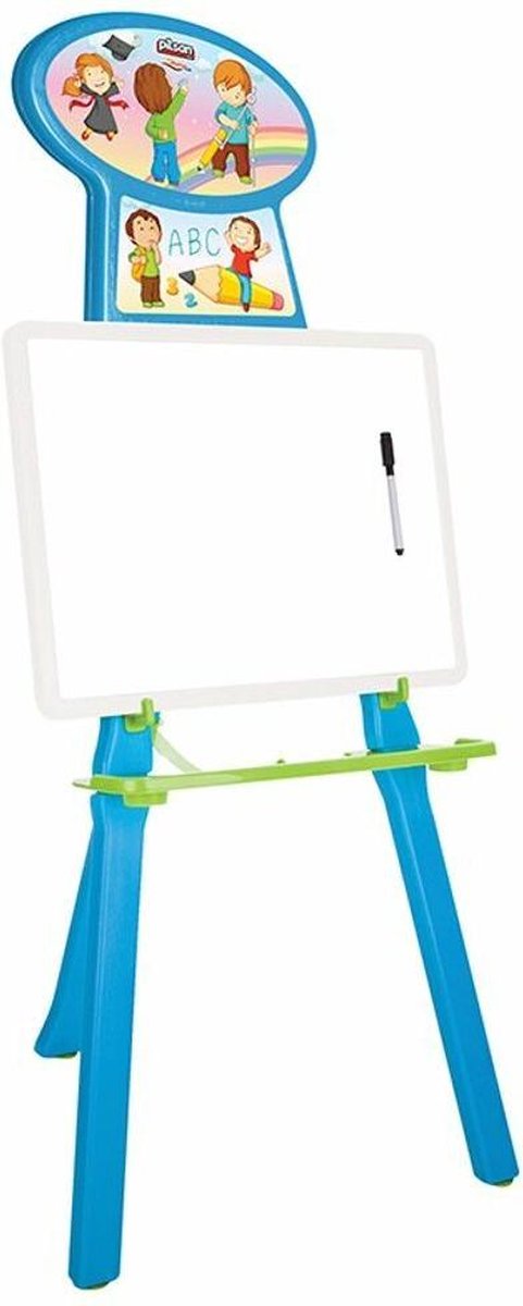 Pilsan-Magnetisch-Whitebord-Wielen-Verstelbaar-2+ Jaar- 46x52x96cm-tekenbord