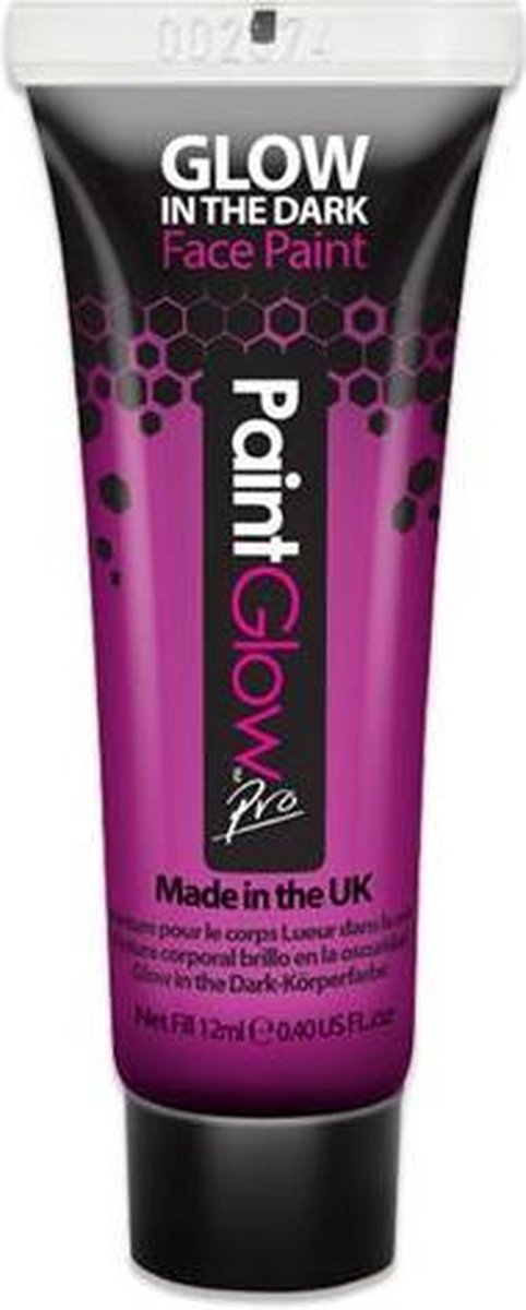 Paintglow schmink glow in the dark paars 12 ml