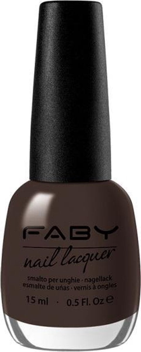 Faby Nagellak 1st Class Ticket Dames 15 Ml Vegan Chocoladebruin