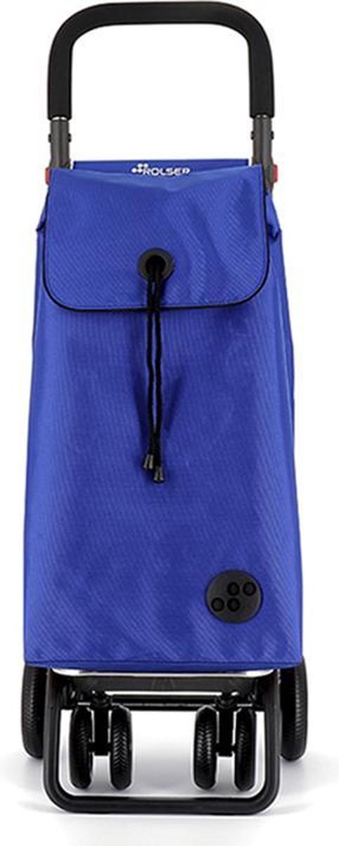 Rolser Boodschappentrolley met Roterende Voorwielen - Verstelbare Handgreep - I-Bag Mf 4.2 Tour Plus - Blauw