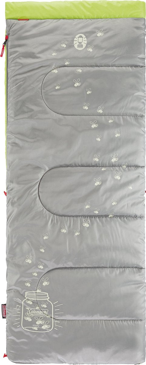 Coleman Glow-in-the-dark Kinderslaapzak - 167 x 66 cm - Groen/grijs