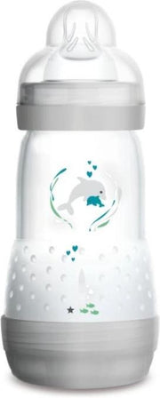 MAM 260ml ANTI-COLIC ZUIGFLES 2+ Medium flow Grijs
