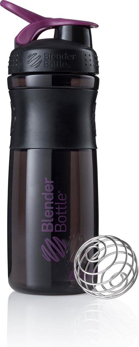 BlenderBottle™ SPORTMIXER Big Zwart/Paarsblauw/Plum met oog - Eiwitshaker / Bidon / Shakebeker  - 820 ml