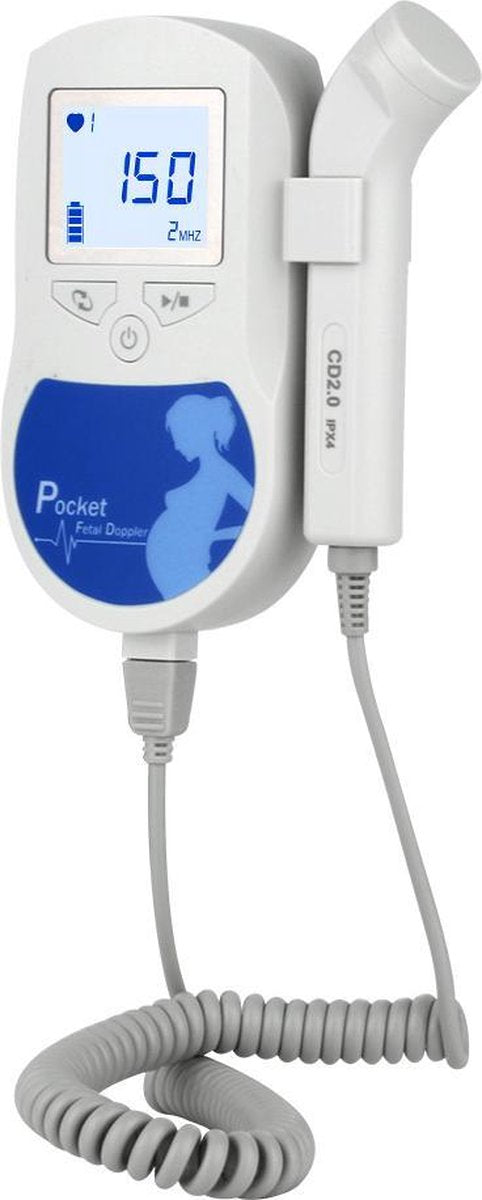 2021- CONTEC Professionele Hartbeat Doppler Blauw