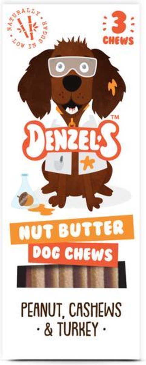 Denzel's Kauwstick - 100% Natuurlijk - Pinda