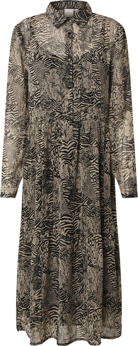 Ichi blousejurk ihassip Zwart-40