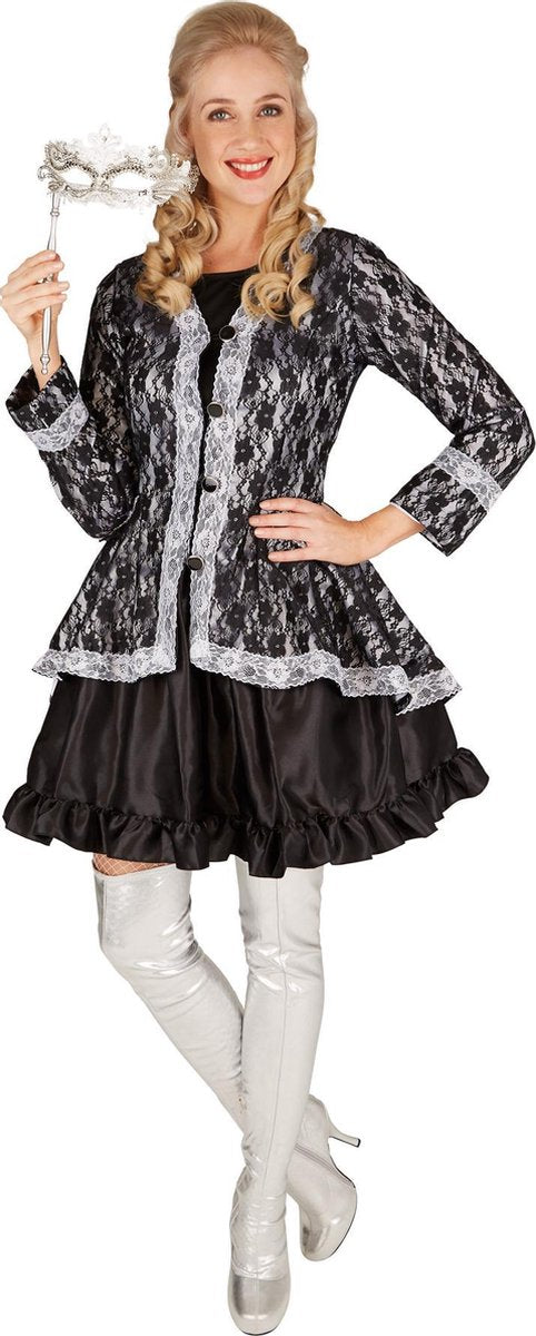 dressforfun - Adellijke gravin XXL  - verkleedkleding kostuum halloween verkleden feestkleding carnavalskleding carnaval feestkledij partykleding - 301383
