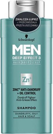Schwarzkopf - Men Shampoo Zinc Anti-Dandruff & Oil Control Anti-Dandruff Shampoo For Oily Hair 250Ml