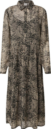 Ichi blousejurk ihassip Zwart-42