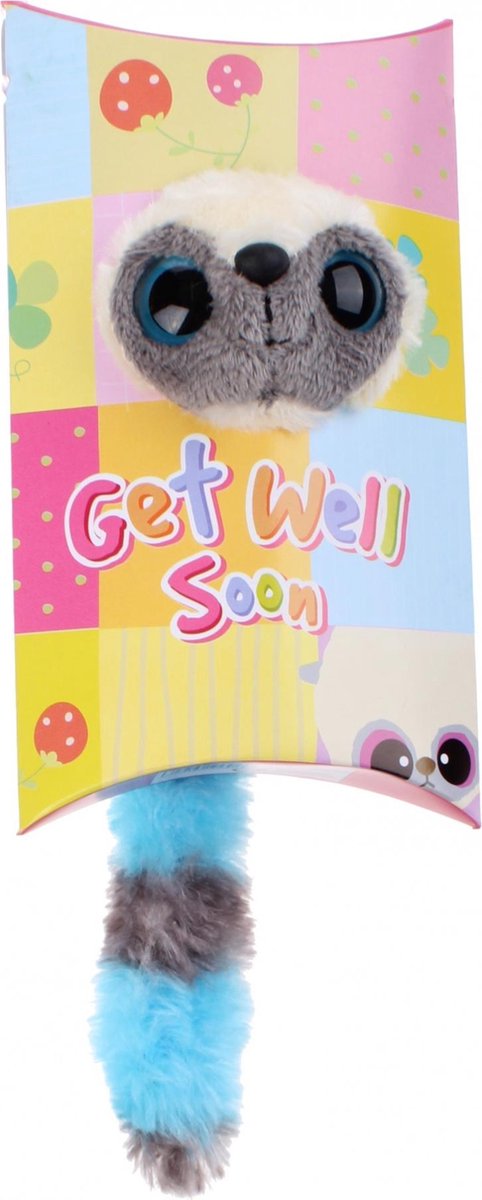 Aurora Knuffel In Geschenkverpakking Get Well 9 Cm Blauw