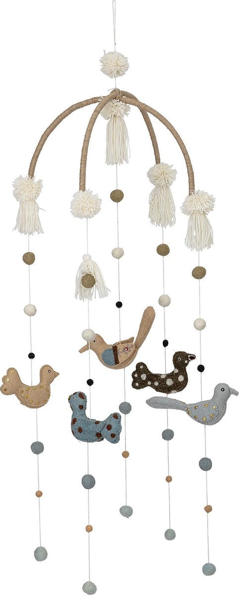 Bloomingville - Grethel Mobiel - Decoratie Kinderkamer - Vogels