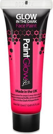 Paintglow schmink glow in the dark roze 12 ml