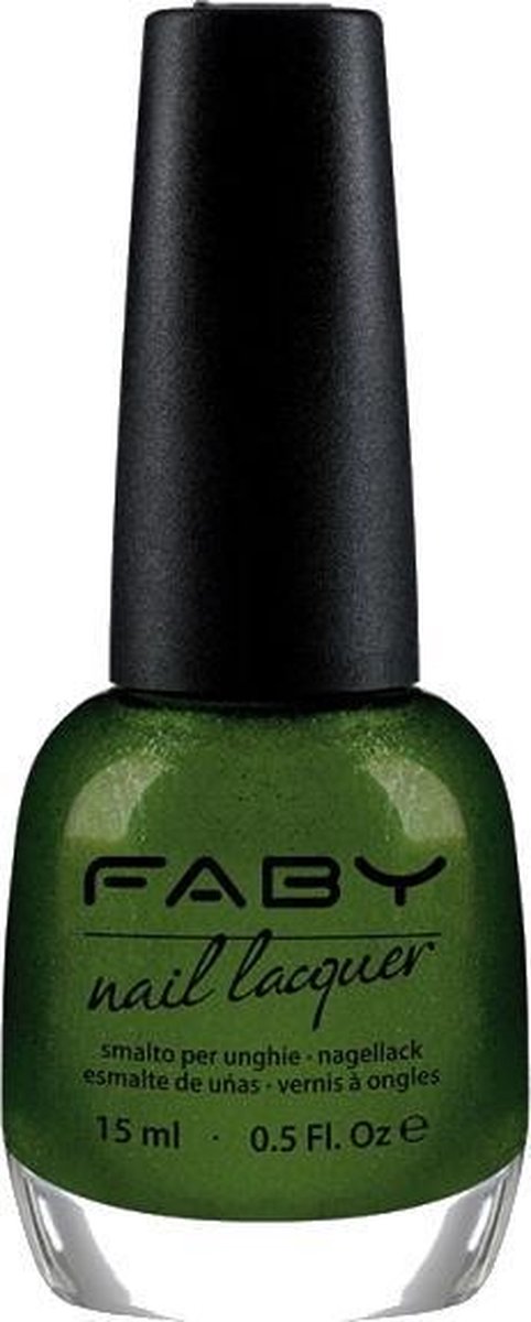Faby Nagellak Glittering Chlorophyll Dames 15 Ml Vegan Groen