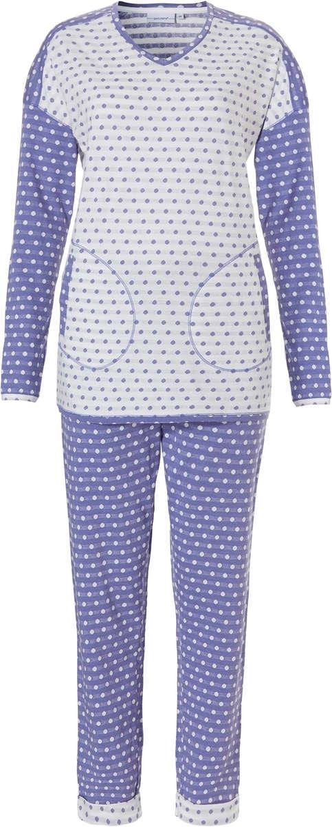 Blauw stippen pyjama Pastunette