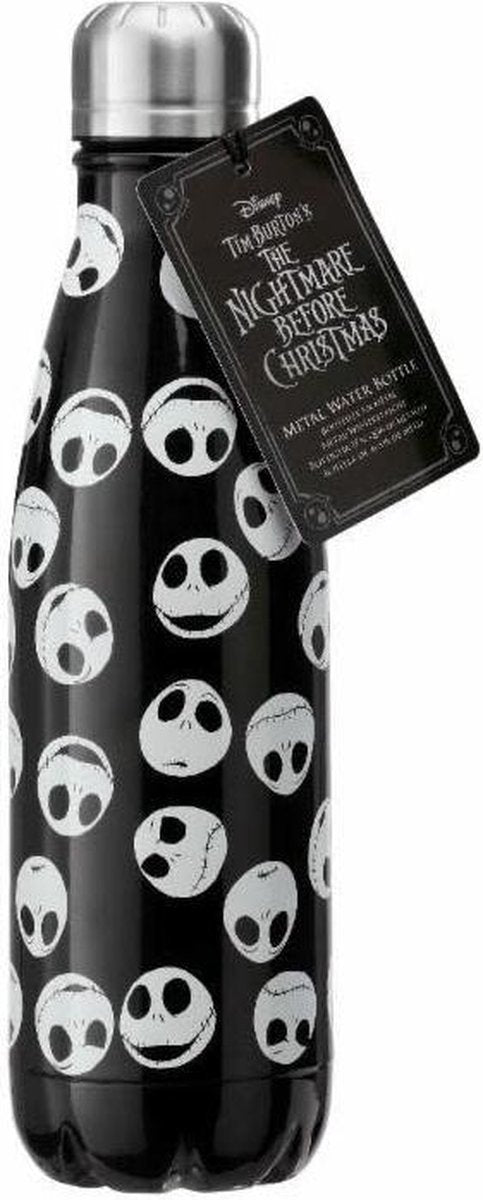 FUNKO Nightmare Before Christmas: Jack Pattern Metal Water Bottle