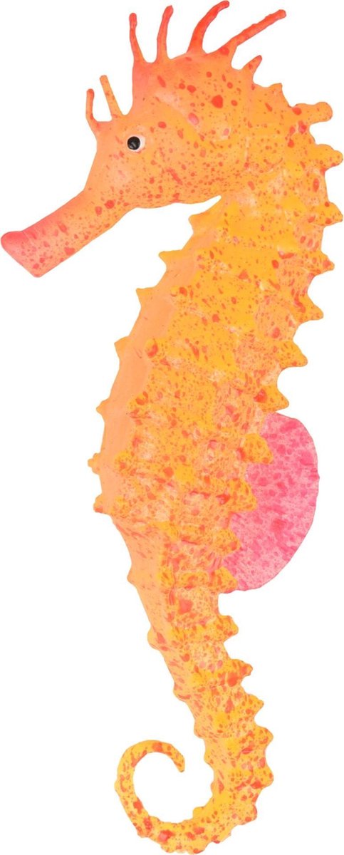 Ad fluo zeepaardje assorti 4x2x 9 cm Flamingo