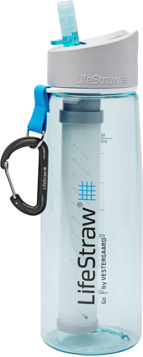LifeStraw® drinkfles met waterfilter Go 2-stage filtration - Licht Blauw