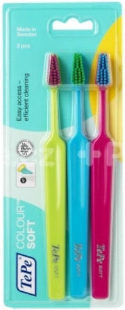 3x TePe Colour Soft 3-pack blister 3 stuks
