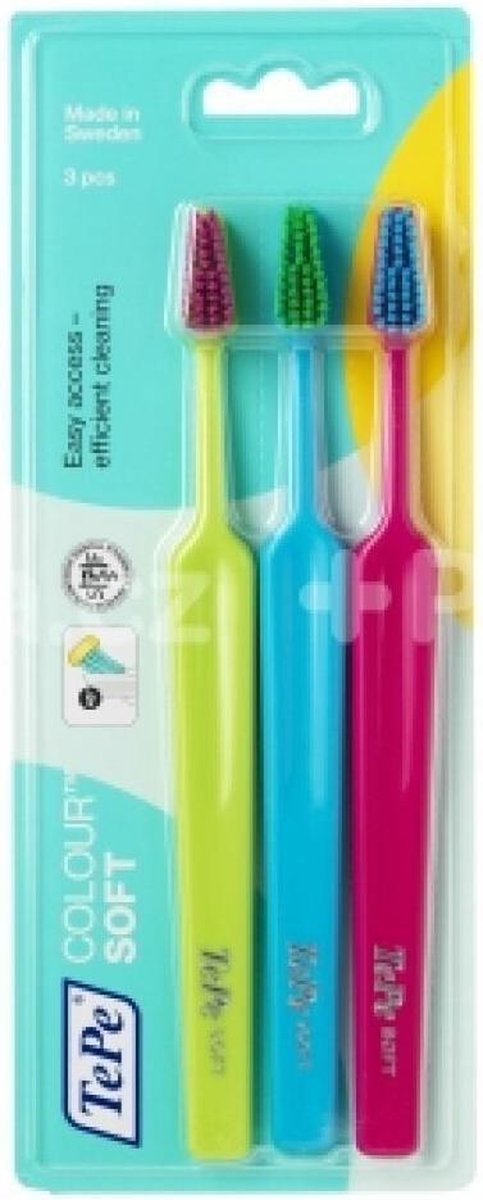 3x TePe Colour Soft 3-pack blister 3 stuks